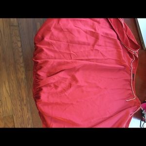 Woman’s shirt off shoulders